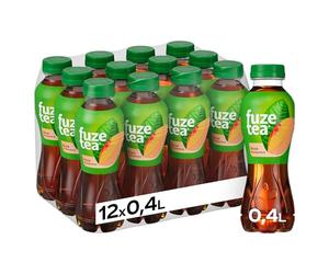 Fuze Tea Bouteille de pêche jetable (12 x 400 ml)