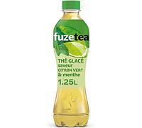 Fuze Tea Thé Vert Glacé Saveur Citron Vert/Menthe 1,25 L