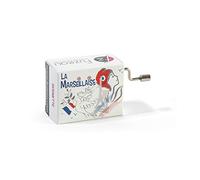 FUZEAU - 78138 - Serinette - Boîte à Musique - Titre La Marseillaise - Thème Populaire - Jouer votre Mélodie Préférée - Dès 3 ans, Blanc
