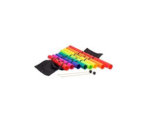 FUZEAU - 8337 - 8 Tubes Boomwhackers Alto Diatonique avec Etui - En Plastique Fin de 30 à 63 cm - 8 Notes - Facile à Utiliser et Entretenir - Dès 4 ans