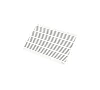 Fuzeau - Ardoise Blanche Musicale Effaçable À Sec 22x31 Cm - 4 Portées Recto Et Verso Vierge - Support Solide Et Réutilisable - Idéal Pour Apprendre La Musique - Enfants Dès 6 Ans - Réf. 7535