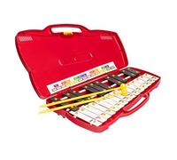 FUZEAU - 9878 - Carillon Pianot' - 25 Lames en Métal Blanches et Noires + 2 Mailloches - Mallette Plastique - Dès 3 ans - Idéal Première Approche Musicale - Dès 3 ans