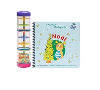 FUZEAU - 71199 - Lot complet Noel livre +CD + bâton de pluie - Thème saison hiver - 3 histoires 1 comptines - 1 imagier sonore - 1 chanson - Éveiller à la musique - Dès 1 an