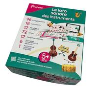 Fuzeau - Loto Sonore des Instruments - 6 Planches Jeux Éducatifs - 18 Instruments à Découvrir - Jeu Pédagogique d’Éveil Musical - Développe Écoute et Reconnaissance des Sons - Dès 5 Ans - Réf.78462