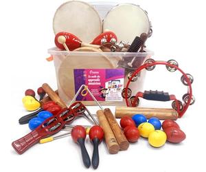 Fuzeau - Malle Instruments de Musique Des Apprentis Musiciens - 25 Instruments, Livret Pédagogique, Interface Numérique Inclus - Éveil Rythmique - Activités Collectives - Dès 6 Ans - réf. 78506