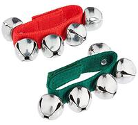 Fuzeau - Paire de Bracelets de 5 Grelots - Fermeture avec bandes auto-agrippantes - Facile à Utiliser - Pour Chevilles et Poignets - Animation Rythmique, Danse, Comptines - Dès 3 ans - Ref.8442