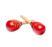 Fuzeau - Paire De Maracas Bois Rouge - Instrument Musique Percussion Inspiration Musiques Latines - Éveil Musical Enfants Dès 4 Ans - Manipulation Facile, belles sonorités - Réf. 7569