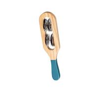 Fuzeau - Petit Sistre Bois 22,5 Cm 8 Cymbalettes Serties - Instrument Musique Percussion Coloris Aléatoire - Éveil Musical, Rythme Et Jeu Enfant - Sonorités Cristallines - Dès 3 Ans - Réf. 70772
