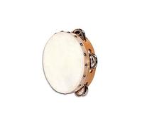 Tambourin Peau Naturelle - 15 CM + Cymbalettes