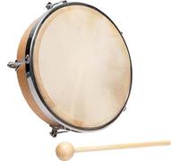Fuzeau - Tambourin Peau Naturelle Ø20 Cm - Léger, Solide et Facile à Jouer - Cerclage Bois - Apprendre Percussions - Instrument Musique D’Éveil Rythmique - Enfant dès 3 Ans - Réf. 571