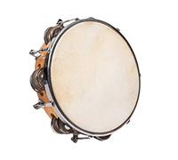 Tambourin Peau Naturelle - 20 CM + Cymbalettes
