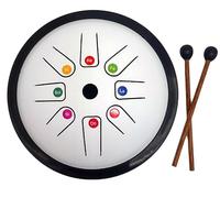 Fuzeau - Tongue Drum Blanc 18 cm - Accordé En Do Majeur Avec Mailloches Et Housse - Instrument Intuitif Et Relaxant Pour Découverte Musicale, Concentration, Créativité - Enfant Dès 5 Ans - Réf.78461