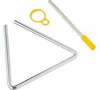 Fuzeau - Triangle En Métal Ø 13 Cm Avec Batte Et Maneton - Percussion Cristalline Pour Éveil Musique - Sons Scintillants - Apprentissage Instrument Simple Pour Enfants Dès 3 Ans - Réf. 8267