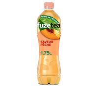 FUZETEA - Boisson rafraîchissante à la pêche pour les chaudes journées d'été - 1,75L - Lot De 3 - Vendu Par Lot