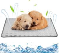 Fuzhik Coussin Fraîcheur pour Chien et Chat - Tapis Rafraîchissant en Soie Glacée 60x50cm - Idéal pour Canapé, Panier ou Cage - Refroidissement sans Eau - Lavable - pour Été et Canicule