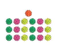 FUZHUI 10pcs Jouet de Boules de Chiens de Chien, matériau en résine Molle, sans sécurité, Fonction de Dents, Gonflable et grincement pour Les Animaux de Compagnie