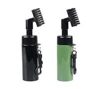 FUZVOL Lot de 2 brosses de nettoyage pour club de golf avec pulvérisateur d'eau intégré et crochet, brosse de nettoyage pour club de golf, brosse de nettoyage humide pour balle de golf, nettoyeur de