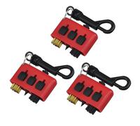 FUZVOL Lot de 3 brosses de nettoyage 3 en 1 pour clubs de golf avec rainure de clip et outils de nettoyage pour chaussures de balle, putter, cale, balle rétractable, accessoires de club de golf, rouge