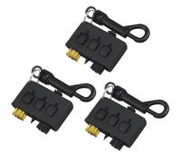 FUZVOL Lot de 3 brosses de nettoyage 3 en 1 pour clubs de golf avec rainure de clip et outils de nettoyage pour chaussures de balle, putter, cale, balle rétractable, accessoires de club de golf, noir