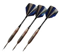 FUZVOL Lot de 3 flechette Pointe Acier fléchettes Professionnelles avec Pointe en Acier et tiges en Aluminium 24 g