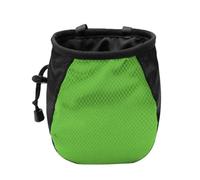 FUZVOL Sac à magnésie vert pour escalade avec ceinture réglable et cordon de serrage. Peut être suspendu à la taille utilisé pour l'escalade en plein air.