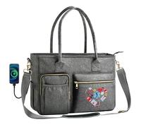 FUZVOL Sac d'infirmière pour le travail, grand sac d'allaitement de 43,2 cm pour infirmières, sac fourre-tout d'infirmière, sac clinique pour femme, essentiels d'école infirmière pour étudiants, sac