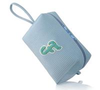FUZVOL Trousse de maquillage personnalisée en velours côtelé de A à Z pour femme - Petite trousse de toilette de voyage - Cadeau d'anniversaire pour femme, maman, meilleure amie, mariée, demoiselle