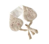 FUZYXIH Cache-oreilles d'hiver élégant - Cache-oreilles simple - Cravate - Bandeau chaud - Doublure douce - Taille réglable pour filles - Manchons doux pour les femmes qui dorment, Couleur riz abricot