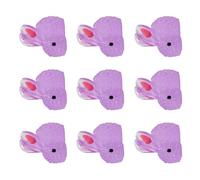 FUZYXIH Lot de 100 lapins miniatures en résine phosphorescente, accessoires de paysage, maison de poupée, ornements, figurines de lapin en résine