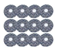 FUZYXIH Lot de 12 serpillères de rechange en microfibre pour aspirateurs T10 Turbo/Deebot X1//X1 Turbo - Accessoires universels