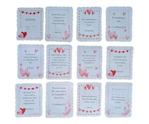 FUZYXIH Lovely Romantics Cartes d'invitation faites à la main avec messages poétiques pour partenaire, cartes de vœux d'anniversaire