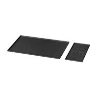 FUZYXIH Tapis de machine à café en silicone de qualité supérieure avec bords surélevés pour éviter les déversements et garantir la sécurité sur le plan de travail - Tapis en silicone surélevé - Format