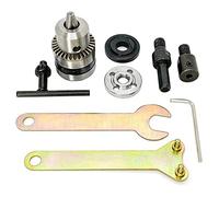 Fuzzbat Mandrin de perceuse électrique pour meuleuse d'angle - Adaptateur de mandrin de scie - Outil électrique pour arbre de 5 mm - Moteur 775 795 895