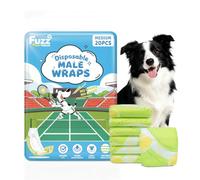 FuzzFables Couches jetables pour chiens, avec indicateur d'humidité, taille M
