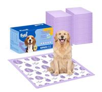 FuzzFables Lot de 40 tapis hygiéniques extra larges pour chien Lavande 71,1 | Tapis pour chien à 6 couches super absorbantes à séchage rapide et étanches avec languettes adhésives, contrôle des odeurs