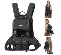 FuzzFables Sac à dos de transport pour chien, sangle de levage pour petits chiens, maille respirante, sangles réglables confortables, sac à dos de voyage léger pour animaux de compagnie handicapés