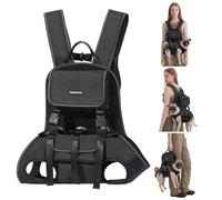 FuzzFables Sac à dos de transport pour chien, sangle de levage pour petits chiens, maille respirante, sangles réglables confortables, sac à dos de voyage léger pour animaux de compagnie handicapés