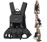 FuzzFables Sac à dos de transport pour chien, sangle de levage pour petits chiens, maille respirante, sangles réglables confortables, sac à dos de voyage léger pour animaux de compagnie handicapés
