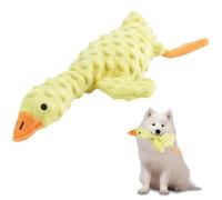 Fuzzilovy Jouets à mâcher en peluche pour les garder occupés, pour chiens de petite, moyenne et grande taille, jouet couineur pour l'ennui, oie jaune
