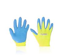FUZZIO Gants de travail en latex pour enfants de 2 à 3 et 4 à 6 ans Vert
