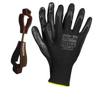 FUZZIO Jurav L-9 Lot de 24 paires de gants de travail en latex lisse