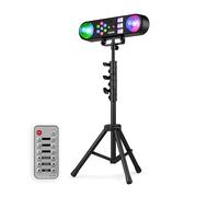 Fuzzix AllStar3 Barre de Jeu de Lumière Multi-Effets 4-en-1, Jelly Balls, PAR RGB, Stroboscope LED, Télécommande et Trépied Inclus, Modes Auto & Musical, Éclairage DJ, Soirées et Événements
