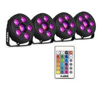 Fuzzix Comet M06 - Pack 4 × PAR LED 12 LED + Jelly Ball | Animation mobile & DJ, Bars & Événements