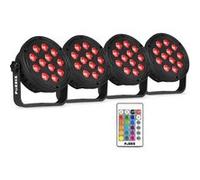 Fuzzix Comet M12 - Pack 4 × PAR LED 12 LED PC | Set Eclairage Compact & Plug-and-Play pour DJs & Mobilisations