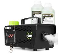 Fuzzix F500S Pack Machine à Fumée 500 Watts avec 2L de Liquide - Facile à transporter, Puissante et Compacte, Niveau de Réservoir, Idéal pour les Anniversaires, Soirées Halloween