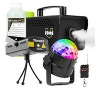 Fuzzix F500S - Pack Machine à Fumée 500 Watts avec Laser Multipoints et 1L de Liquide à Fumée Noir G