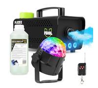 Fuzzix F503L Pack Machine à Fumée 500W 3 LEDs Boule Disco 1L
