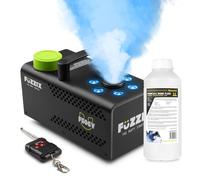 Fuzzix F506V Machine à Fumée Verticale 500 Watts Multicolore RGB avec 1L de Liquide - Télécommande, Puissante & Compacte, Niveau de Réservoir, Idéal pour les Soirées à la Maison