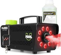 Fuzzix F509L Machine à Fumée 500W 9 LEDs RGB Noir 1L Liquide