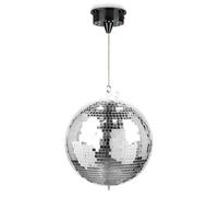 Fuzzix MB30ML Boule à Facettes 30cm avec Moteur à Piles et LED RGBW